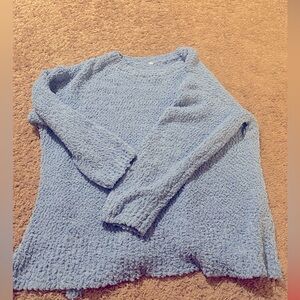 Blue oversized sweater